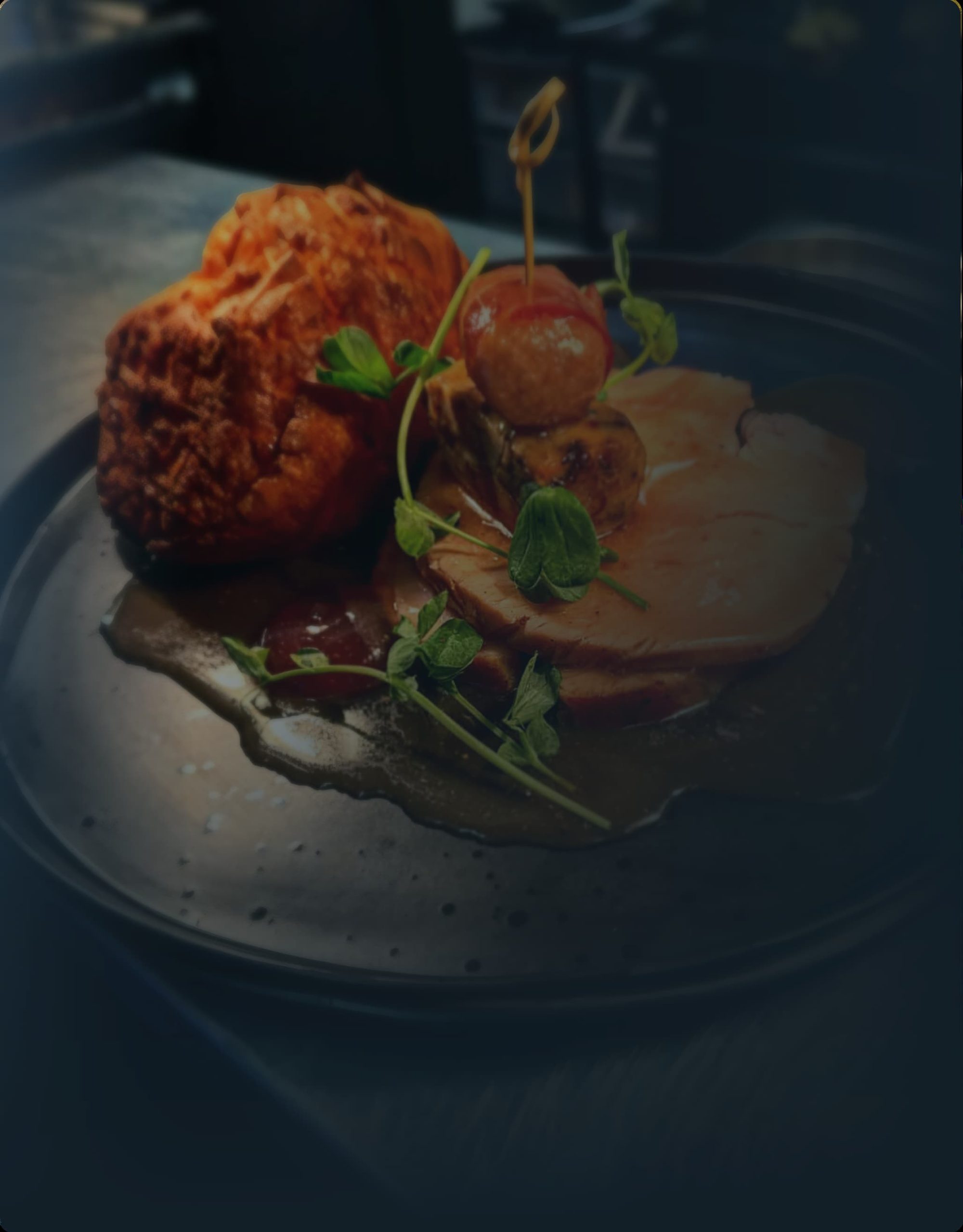 A festive plate at The Golden Eagle